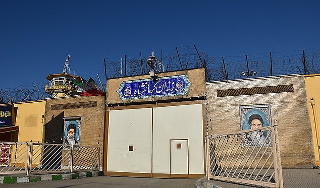 The 20-year-old was hanged at the central prison (pictured) in the western city of Kermanshah.