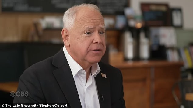 The vice presidential hopeful was interviewed at a Philadelphia coffee shop for the segment.