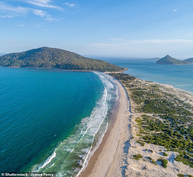 Hawks Nest (pictured) and Tea Gardens are close to Myall Lakes and offer retirees the option of kayaking, golf or a beach perfect for fishing.