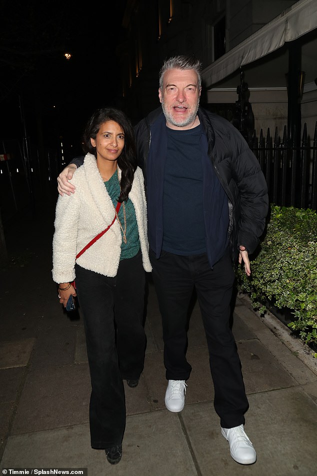 Konnie Huq and her husband Charlie Brooker were at the party.