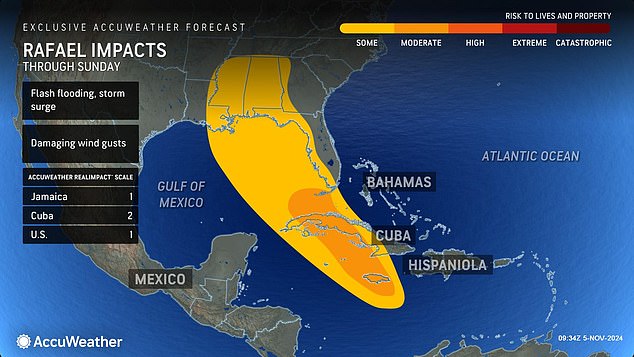 The storm is likely to hit states such as Florida, Louisiana, Mississippi and Alabama.