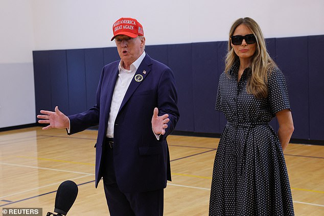 Melania hardly spoke, but she did say that she feels very good about the election