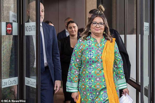 Senator Faruqi outside the court after her victory. Senator Hanson was ordered to remove the tweet and pay legal costs.