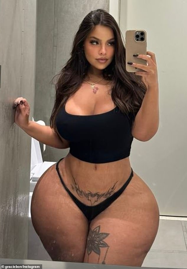 Gracie, from Panama, has amassed over nine million followers thanks to her gravity-defying curves and spectacular looks.