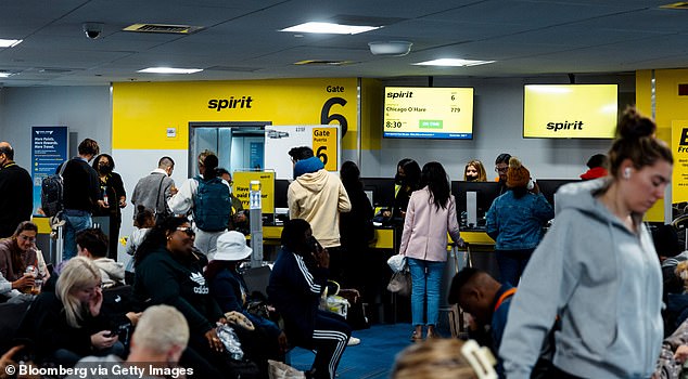 The bushy-tailed creature made its spectacular fall at the Marine air terminal, also known as Terminal A, which was not included in the airport's $8 billion renovation and is only used for discount airlines such as Spirit and Frontier. .