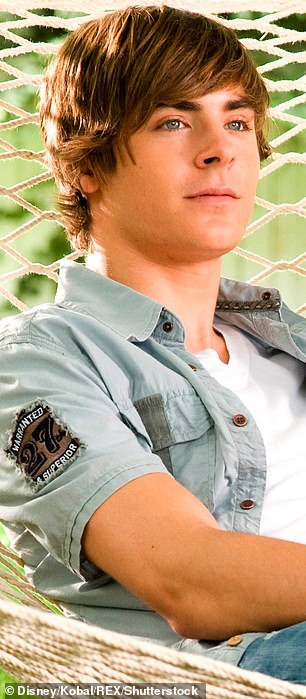 In 2006, at the age of 19, Zac became a household name in the Disney Channel movie High School Musical (pictured).