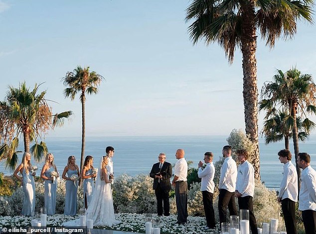 Dominic and Tish tied the knot in an intimate ceremony in Malibu, California, with a select list of guests in attendance and a few photos shared from the occasion.