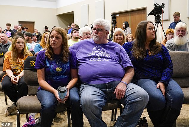 Family members of Liberty German and Abigail Williams heard the announcement from Indiana State Police Superintendent Doug Carter during a news conference in Delphi, Indiana, on Monday, October 31, 2022.