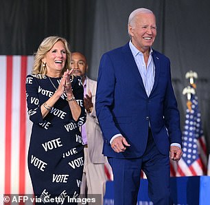 She previously stepped out in the dress when attending a rally after the presidential debate between her husband, Joe, and Donald Trump in June.