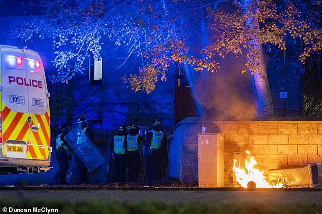 Out of control youths set fires and launched missiles in Edinburgh