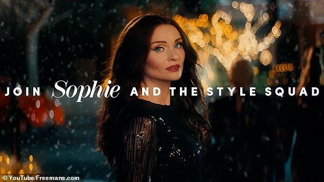 The perfect seasonal music for the 30-second clip is Sophie Ellis-Bextor's song 'Freedom of the Night', which the star recently performed on results show Strictly.