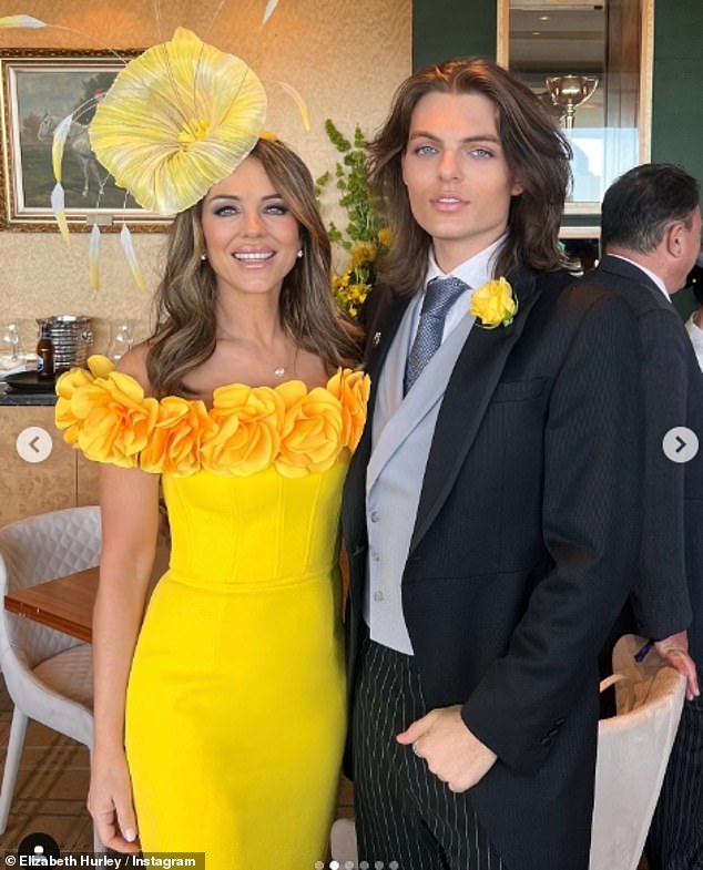 The actress, 59, took to Instagram on Tuesday to share a glimpse of her trip to Australia with her son Damian, to attend the Melbourne Cup at Flemington Racecourse.