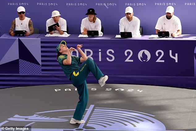 The Olympic breakdancing star was criticized for her routine in which she jumped like a kangaroo