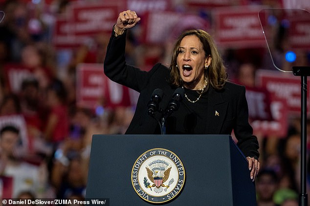 Vice President Kamala Harris got carried away in a brilliantly orchestrated handover, no doubt.