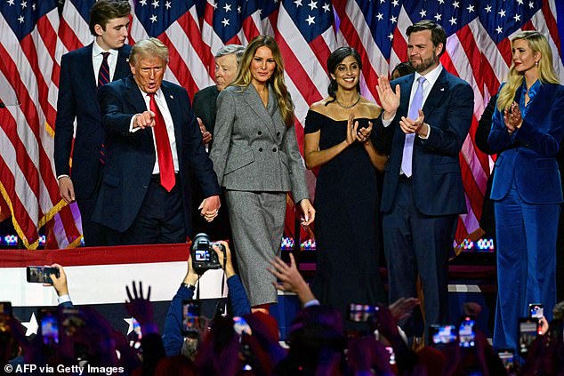 Donald Trump (pictured left) will become the 47th president of the United States, four years after his ouster from power.