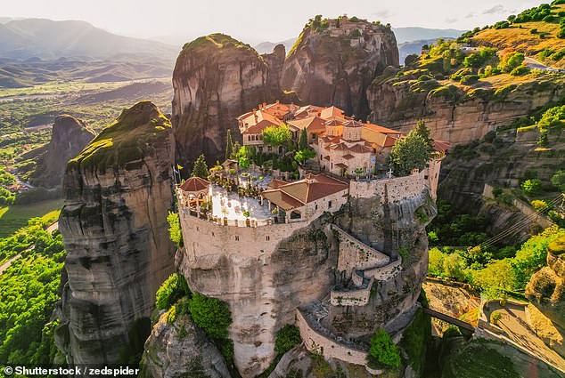 Sean recommends visiting the UNESCO World Heritage Site of Meteora (seen here), which is located a couple of hours southwest of Zagori.