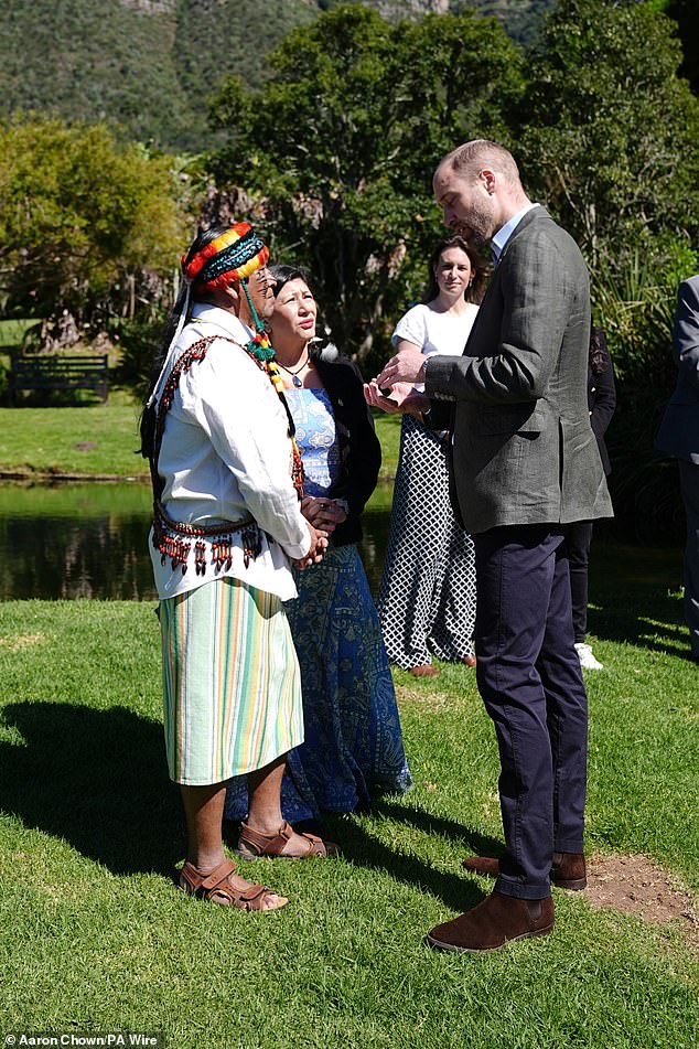 William speaks to Earthshot Prize finalists at Kirstenbosch National Botanic Garden today