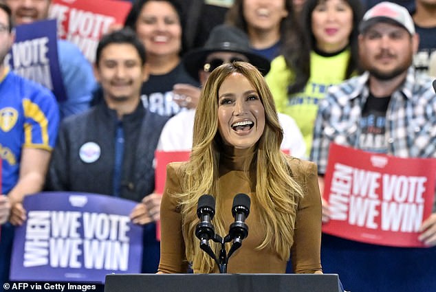 Lopez expressed outrage over the attack on Puerto Rico at Donald Trump's Madison Square Garden rally and asked Nevada voters to give Kamala Harris a 'Hollywood ending.'