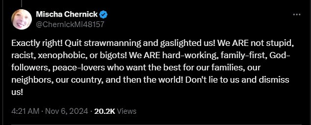 X/Twitter viewers praised Jennings' comment for perfectly capturing the sentiment of many ordinary Americans during this election season.