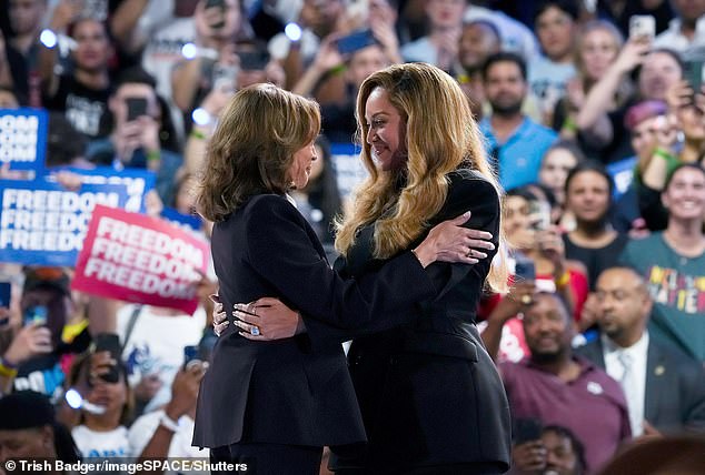 Beyoncé appeared on Kamala Harris' campaign trail in Texas two weeks ago during a rally meant to highlight the dangerous medical consequences of the state's strict abortion ban (pictured).