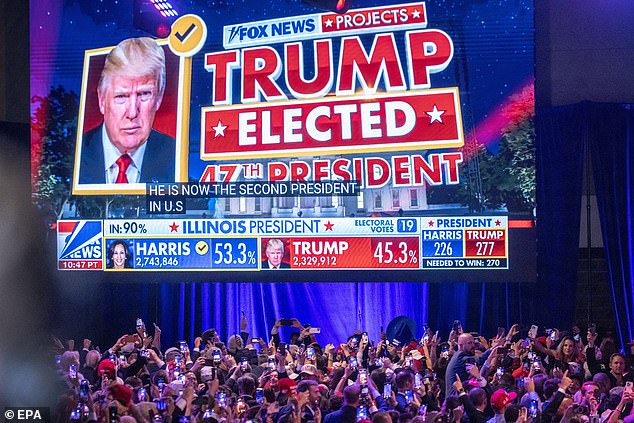 Trump's election victory on Wednesday also makes him the first president in more than 130 years - and only the second in history - to win a second non-consecutive term.