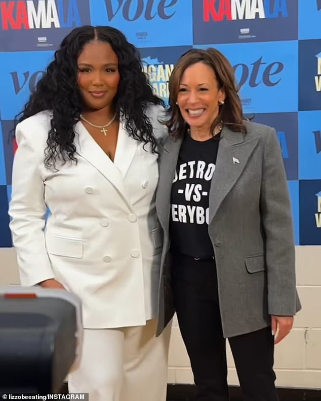 Lizzo was another high-profile figure who endorsed Harris.