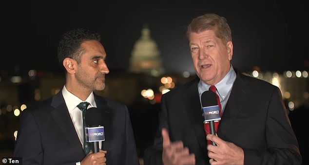 American political commentator Steve Clemons (pictured right with Waleed Aly) said Harris was not well known among American voters and that Biden should have resigned sooner.