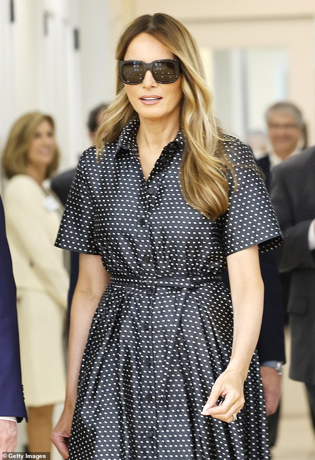 At the polling place with her husband, Melania Trump opted to leave her sunglasses on, which a plastic surgeon postulated could be due to some swelling from the injectable filler.