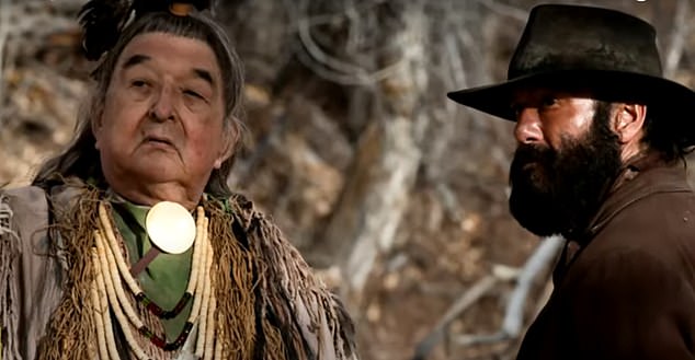 The end of the spin-off includes a scene in which John Dutton's (Kevin Costner) great-great-grandfather, James Dillard Dutton (Tim McGraw), has a fateful talk with a Crow tribe elder named Spotted Eagle (Graham Greene).