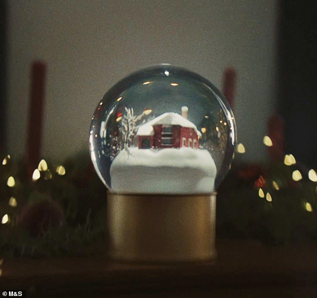 The snow globe manages to bring the feeling of Christmas magic into the house as Skylar moves it.