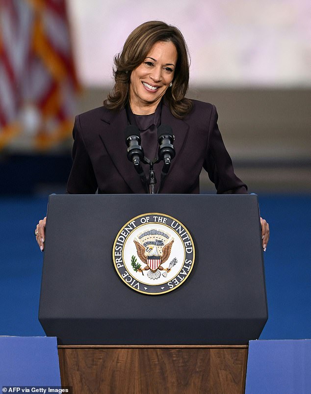 Vice President Kamala Harris admitted defeat in an emotional speech to her dozens of tearful fans in Washington.