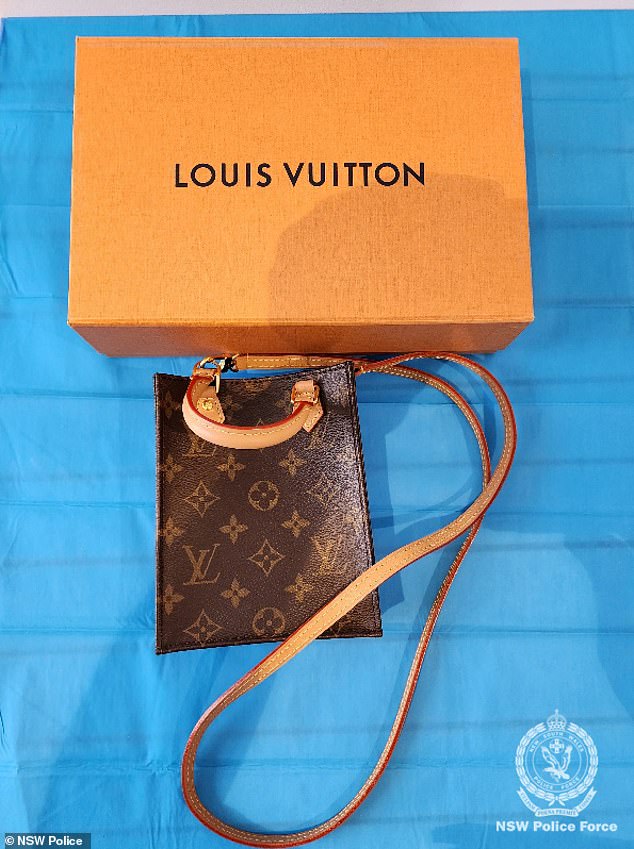 Police seized $80,000 worth of luxury bags (like the one in the photo) and jewelry.