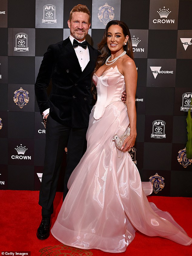 Ryan (pictured with Buckley at this year's Brownlow Medal ceremony) said the key to their romance is the fact they are best friends.