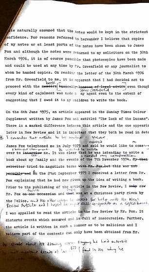 Page 2 of 10 - Lady Lucan compares The New Review article with one that appeared in The Sunday Times