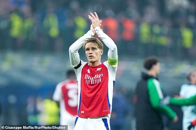 The Gunners have at least been boosted by the return of their captain Martin Odegaard.