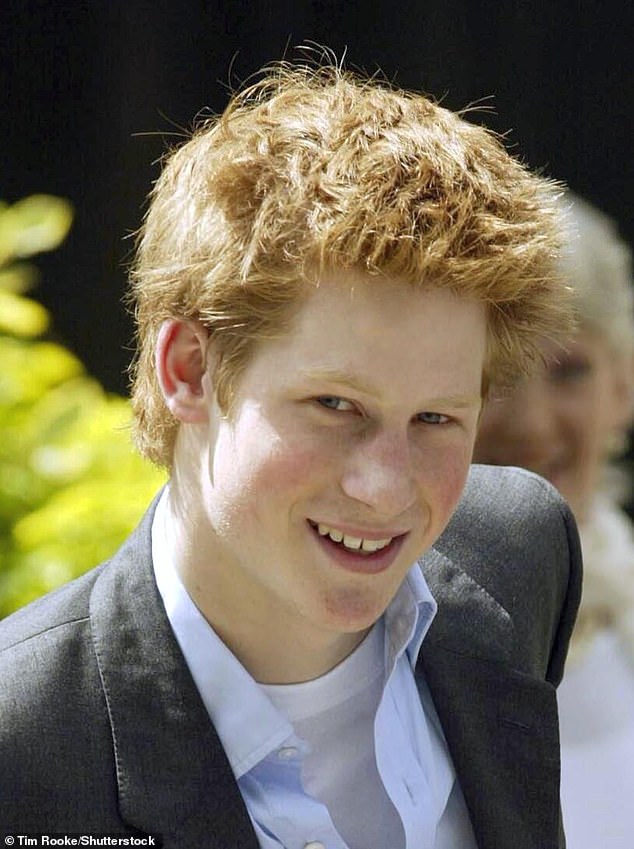 Prince Harry photographed on his last day at Eton when he was 18 in June 2003.