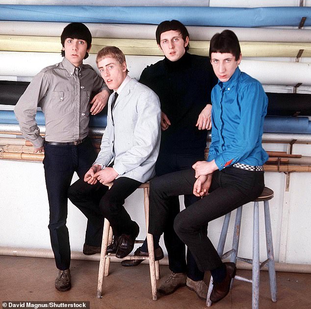 Pete thought that The Who's hedonistic ways were driven by the fact that they were young, became famous quickly and appealed primarily to children (LR Roger Daltrey, guitarist Pete Townshend, John Entwistle and Keith Moon in 1965).