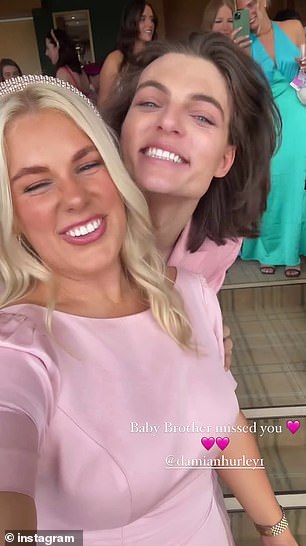 Brooke also shared adorable snaps of Liz's son Damian, whom she had during a brief relationship with late millionaire filmmaker Steve Bing, in a photobomb on her Instagram Stories.