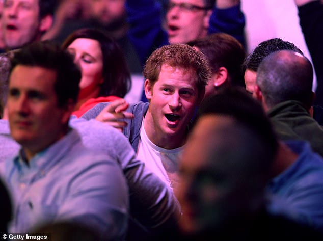 The Duke of Sussex attended the World Darts Championships several times. Photographed in 2014