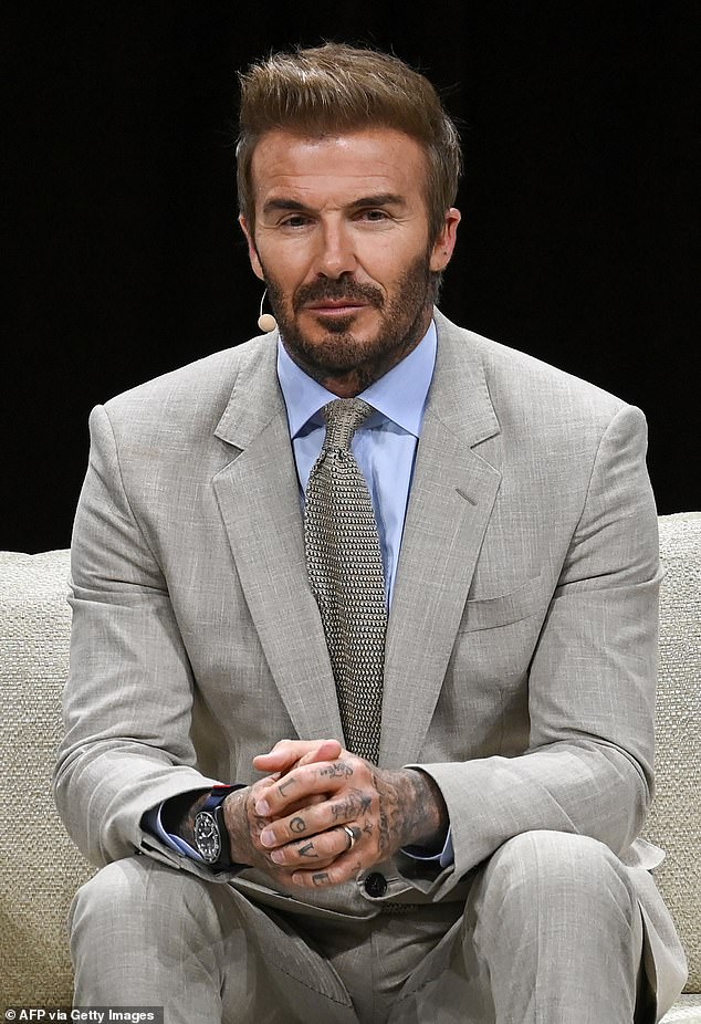 While Harper and Victoria got glammed up, David Beckham took part in a promotional event for Marina Bay Sands' hospitality and lifestyle brand's redesign campaign called Above Beyond.