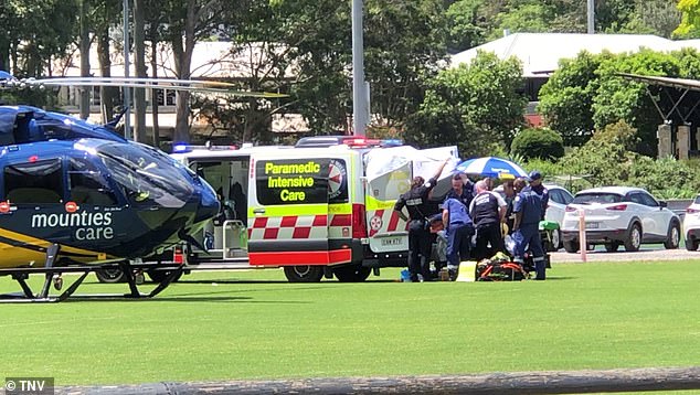 Ms Hibbard was treated at the scene before being flown to Sydney in a critical condition.