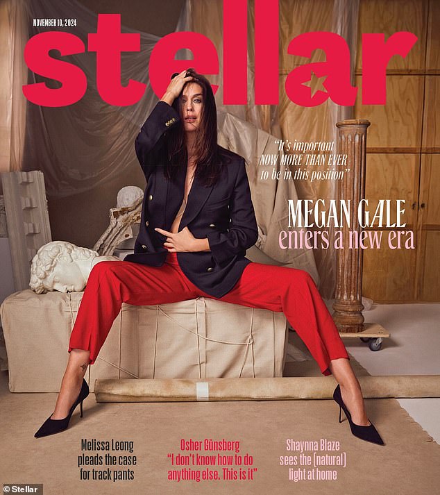 Megan is taking a walk on the wild side, flaunting an edgy look on the cover of the upcoming issue of Stellar magazine. in the photo