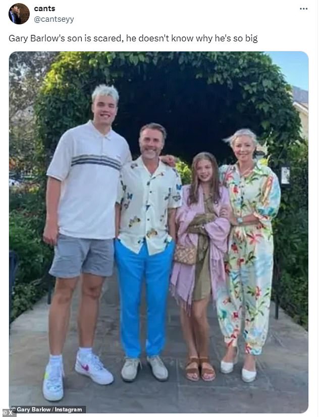 Memes have flooded the internet with jokes about Daniel Barlow's height, who is actually an impressive 6ft 2in; This meme was viewed 6 million times.