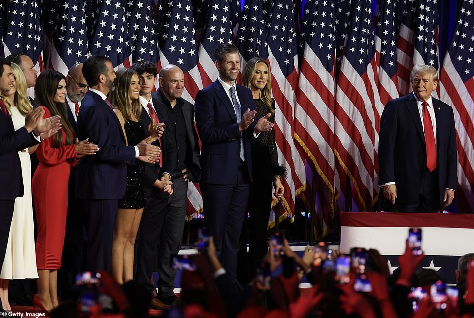 Donald III was there alongside his sister for the event in West Palm Beach on Wednesday.