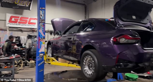 A 20-minute video was posted to Beadle's YouTube channel showing him and his friends working on the purple BMW just hours before the tragic accident. His car is seen in the elevator.