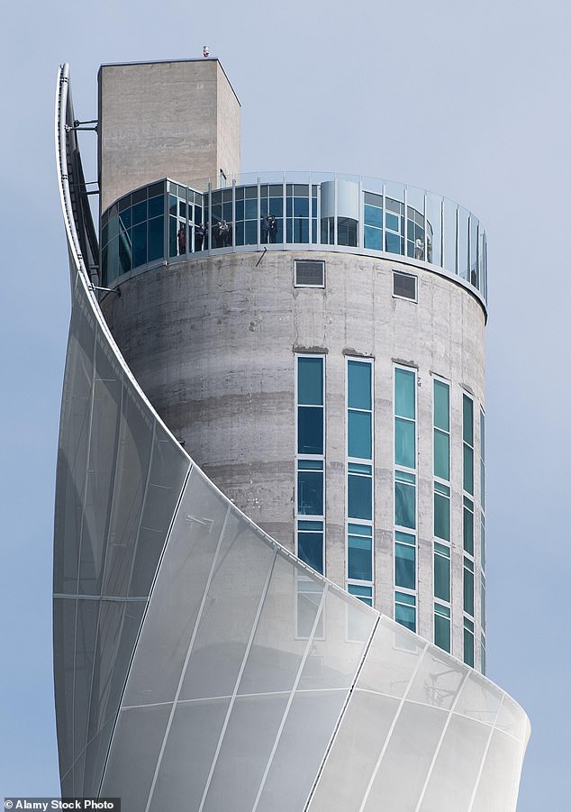 The tower has attracted several tourists due to its observation deck that offers stunning panoramic views of the surrounding forest and the Alps.