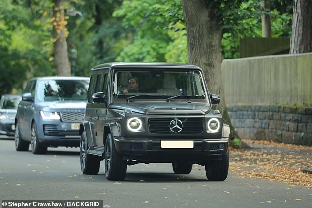 Molly-Mae bought the Mercedes in 2021 and has recently received several parking tickets (Molly-Mae in her car pictured in August)