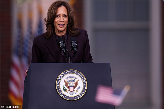 Nicole had previously used her social media platform to show her support for Kamala Harris.