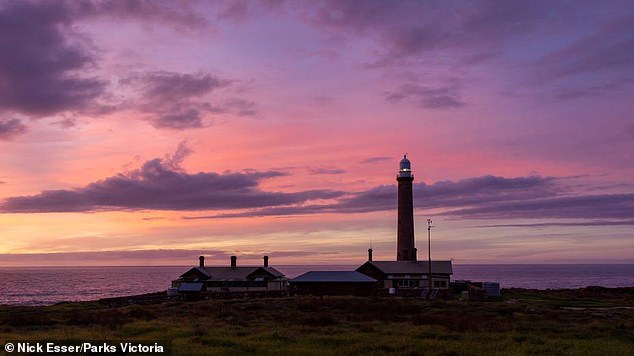 Gabo Lighthouse (pictured) was built over 160 years ago and has connections to Scotland and the Highlands. Duthie is now the keeper of the lighthouse and the island itself.