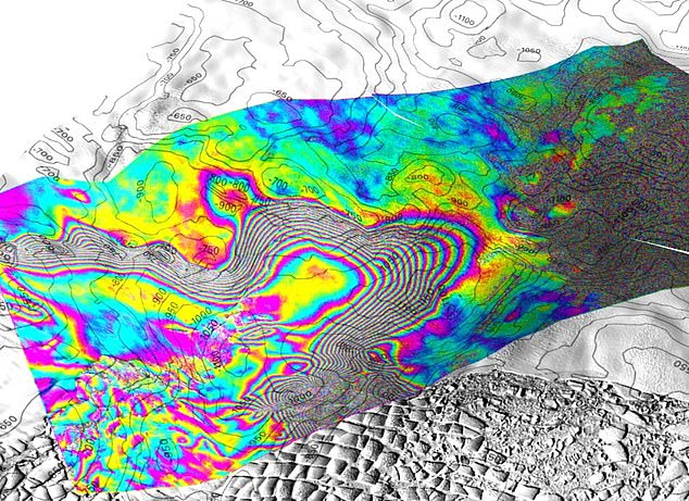 A team of glaciologists used high-resolution satellite images and hydrological data to identify areas where warm tidal currents flow beneath the glacier and cause it to melt faster.